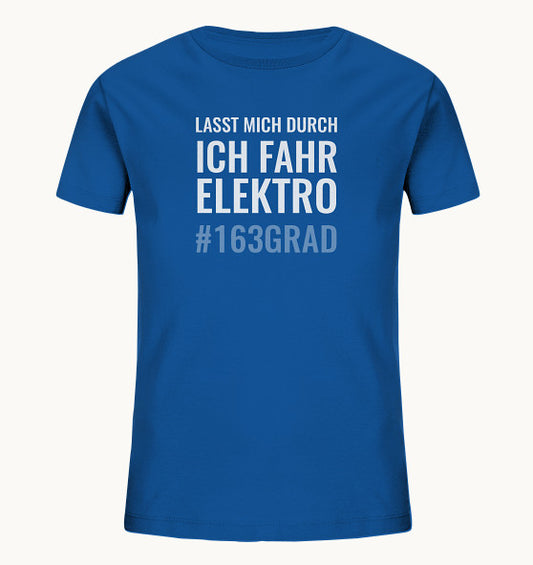 163 GRAD ICH FAHR ELEKTRO blue - Kids Organic Shirt