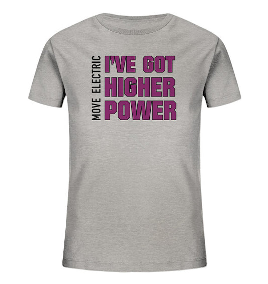 Move Electric Higher Power black - Kids Organic Shirt