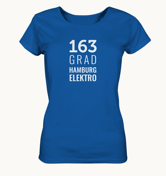 163 GRAD HAMBURG ELEKTRO blue - Ladies Organic Shirt