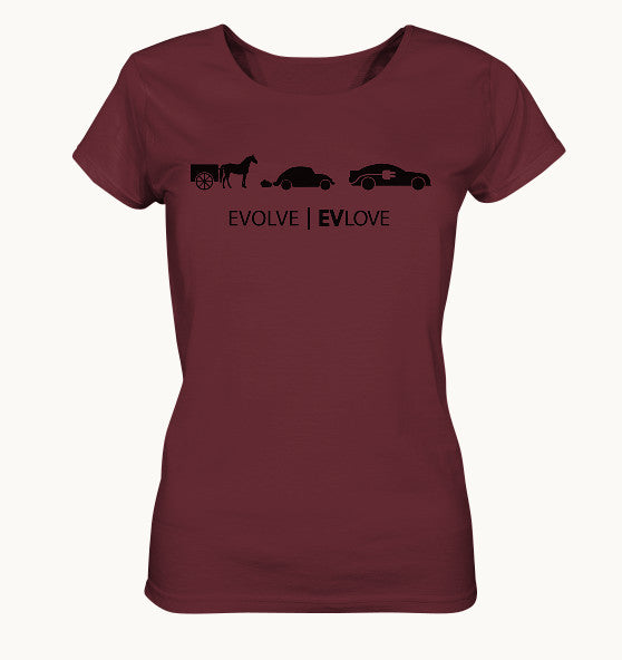 EVLove black - Ladies Organic Shirt