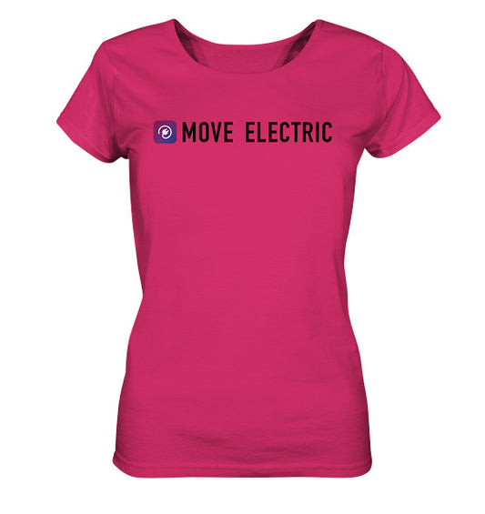 Move Electric black - Ladies Organic Shirt
