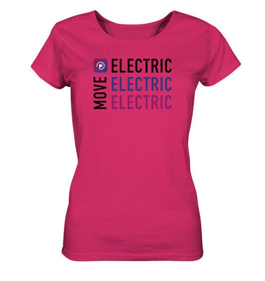 Move Electric Triple black - Ladies Organic Shirt