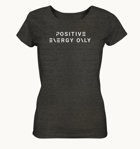enPower Positive Energy white - Ladies Organic Shirt (meliert)