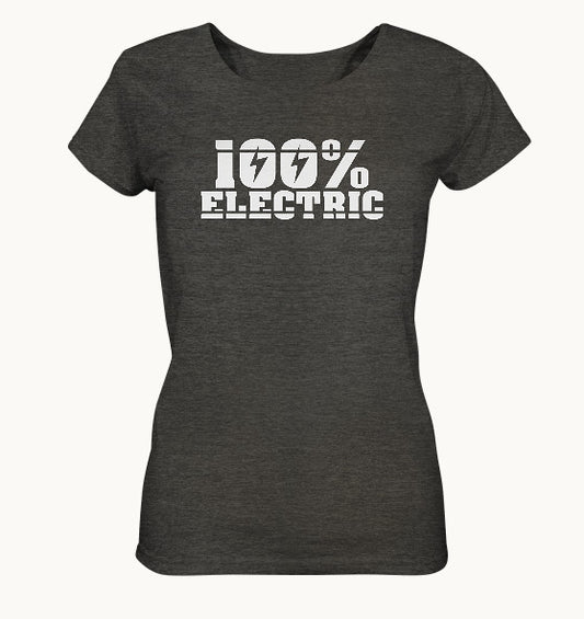 100% Electric - Ladies Organic Shirt (meliert)