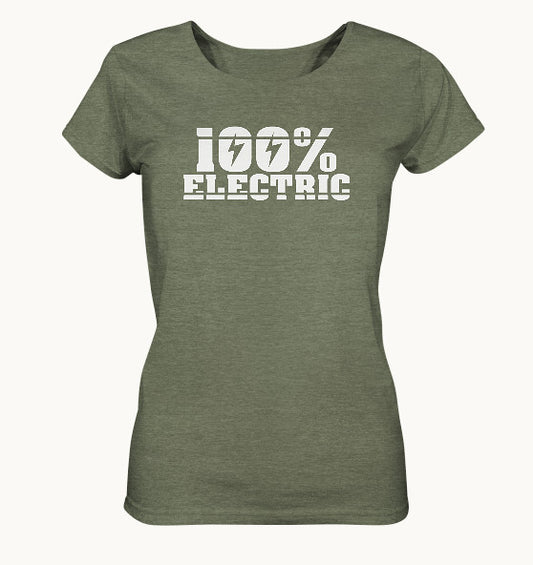 100% Electric - Ladies Organic Shirt (meliert)