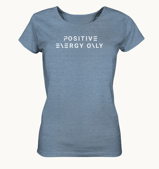 enPower Positive Energy white - Ladies Organic Shirt (meliert)
