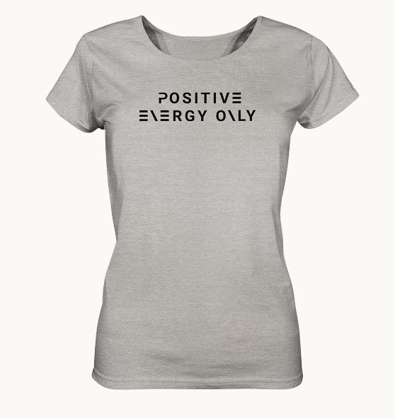 enPower Positive Energy black - Ladies Organic Shirt (meliert)