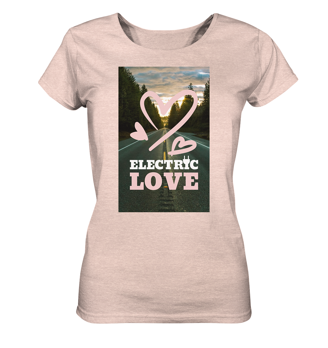 Electric Love ORGANIC - Ladies Organic Shirt (meliert)