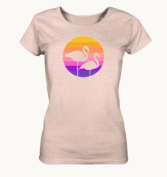 Flamingos - Ladies Organic Shirt (meliert)