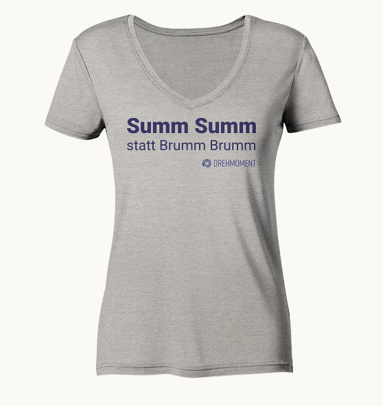 DREHMOMENT Summ Summ - Ladies Organic V-Neck Shirt