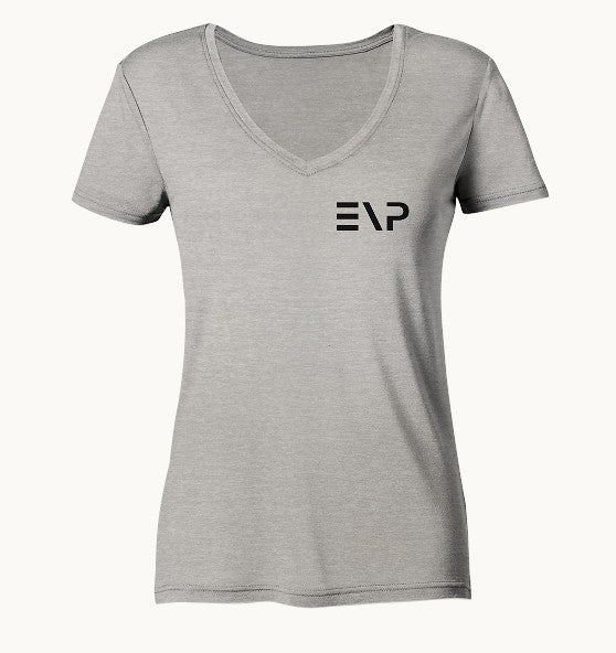enPower Short black - Ladies Organic V-Neck Shirt