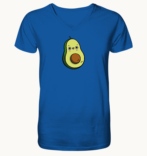 Avocado Kawaii - Mens Organic V-Neck Shirt