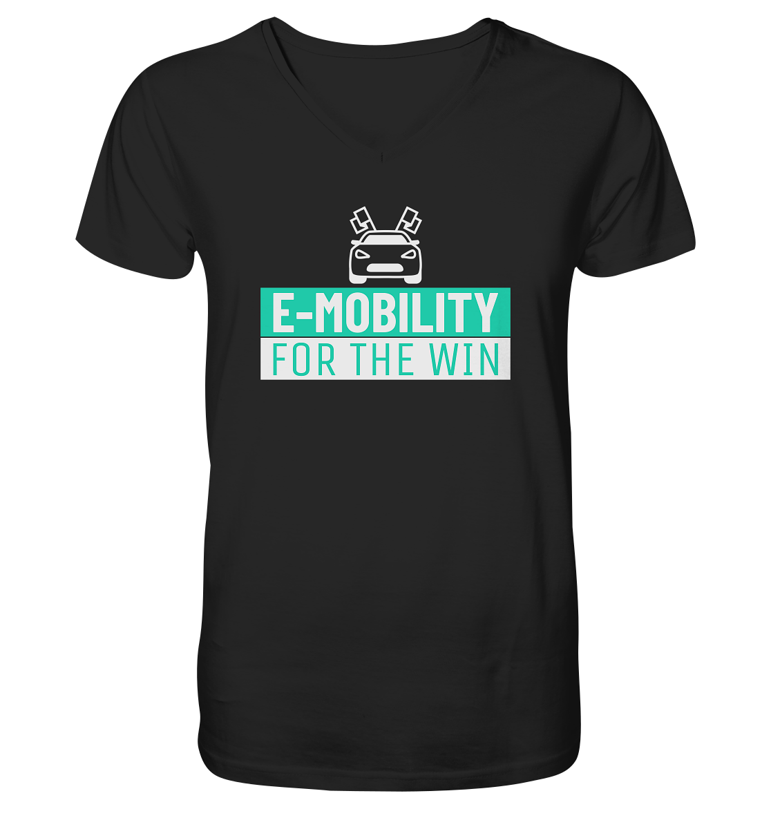 E-Mobility for the win ORGANIC - Mens Organic V-Neck Shirt