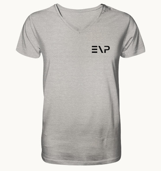 enPower Short black - Mens Organic V-Neck Shirt