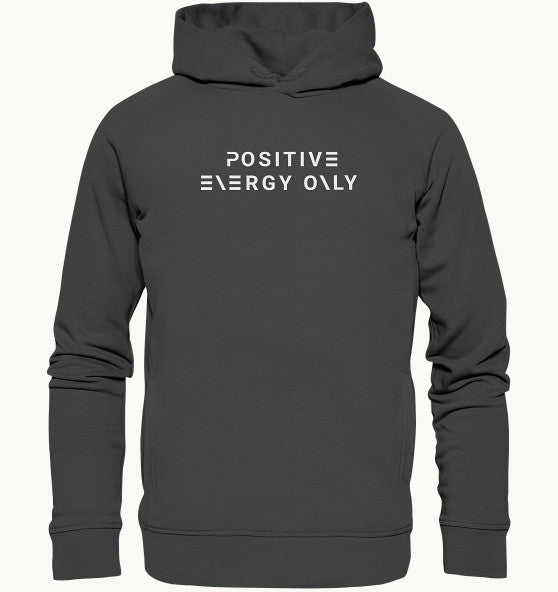 enPower Positive Energy white - Organic Fashion Hoodie
