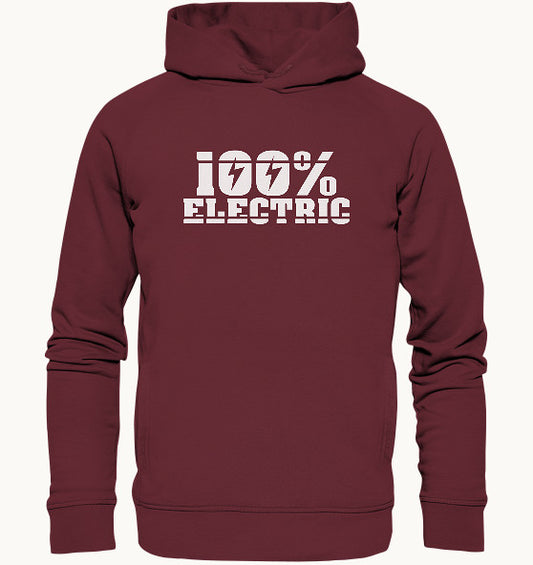100% Electric - Organic Fashion Hoodie