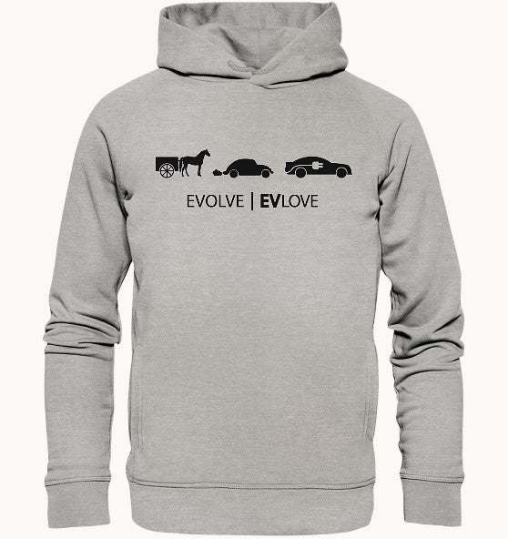 EVLove black - Organic Fashion Hoodie