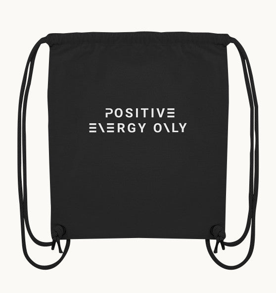 enPower Positive Energy white - Organic Gym-Bag