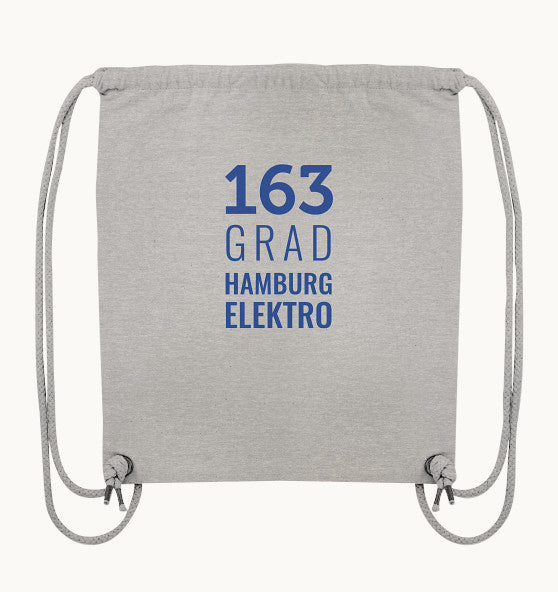 163 GRAD HAMBURG ELEKTRO white - Organic Gym-Bag