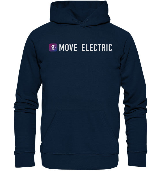 Move Electric white - Organic Hoodie