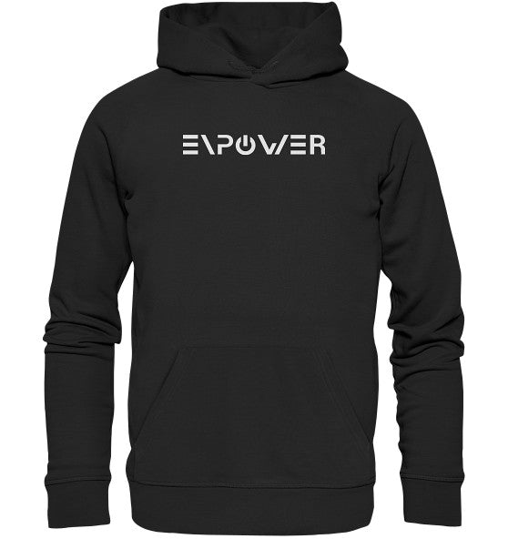 enPower Fully white - Organic Hoodie