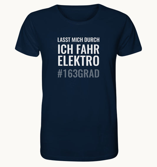 163 GRAD ICH FAHR ELEKTRO blue - Organic Shirt