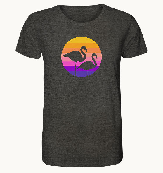 Flamingos - Organic Shirt (meliert)