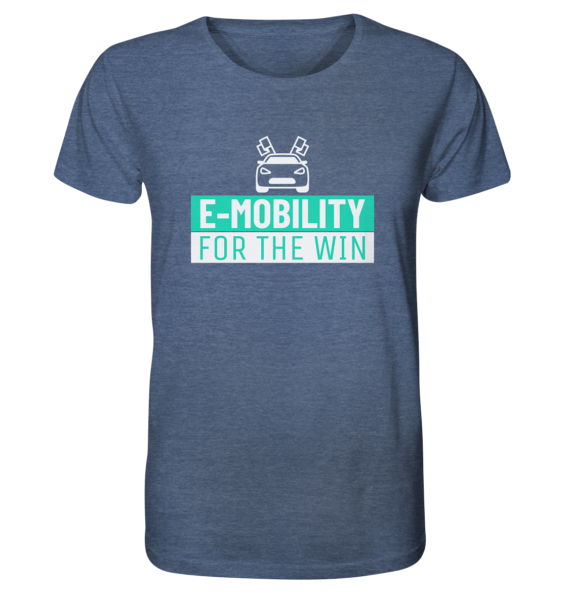 E-Mobility for the win ORGANIC - Organic Shirt (meliert)