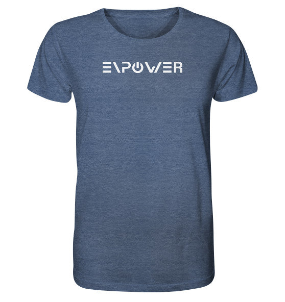 enPower Fully white - Organic Shirt (meliert)