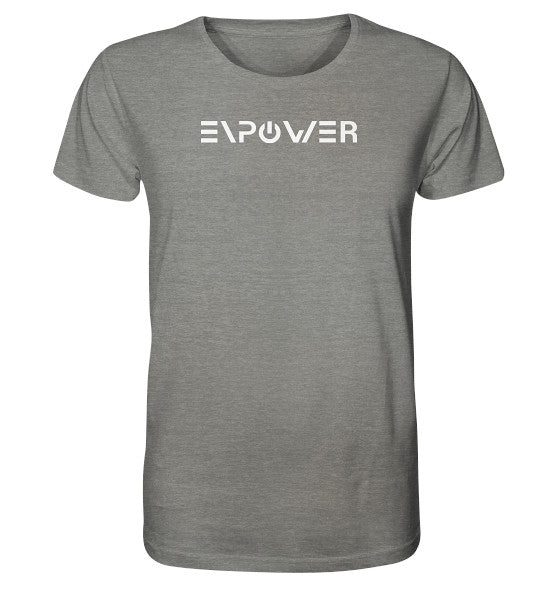 enPower Fully white - Organic Shirt (meliert)