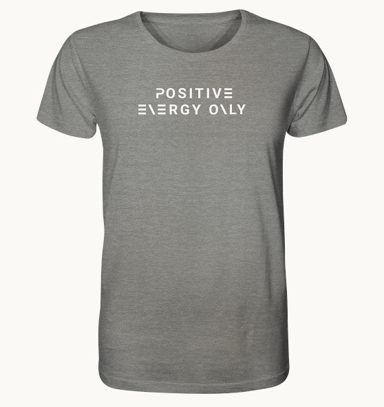 enPower Positive Energy white - Organic Shirt (meliert)