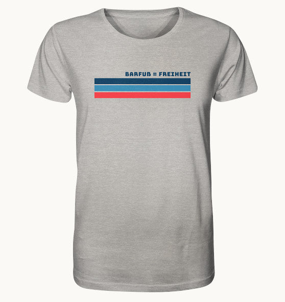 BARFUSS FREIHEIT - Organic Shirt (meliert)