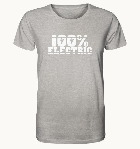100% Electric - Organic Shirt (meliert)