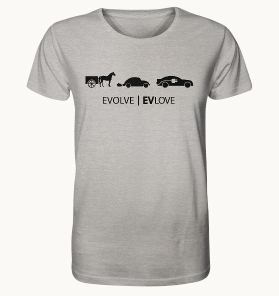 EVLove black - Organic Shirt (meliert)