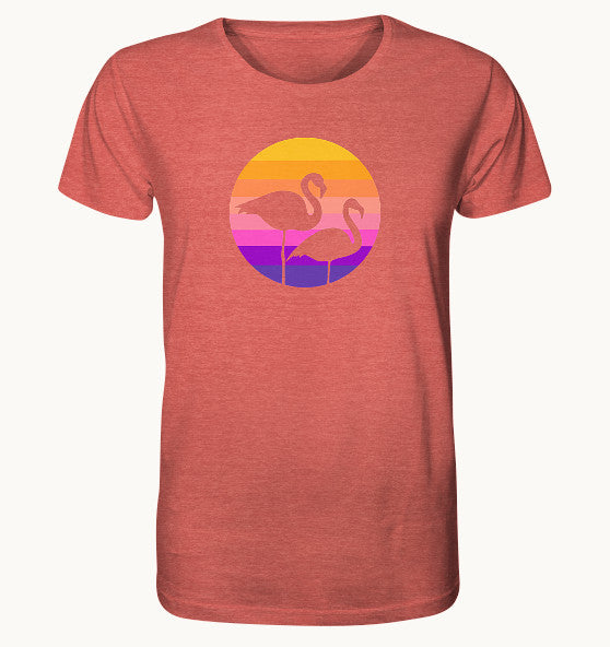 Flamingos - Organic Shirt (meliert)