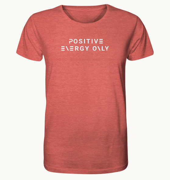 enPower Positive Energy white - Organic Shirt (meliert)