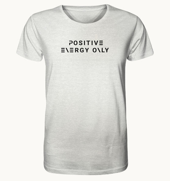 enPower Positive Energy black - Organic Shirt (meliert)
