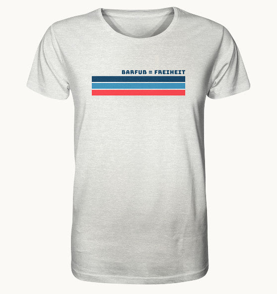 BARFUSS FREIHEIT - Organic Shirt (meliert)