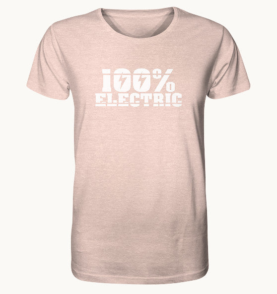 100% Electric - Organic Shirt (meliert)