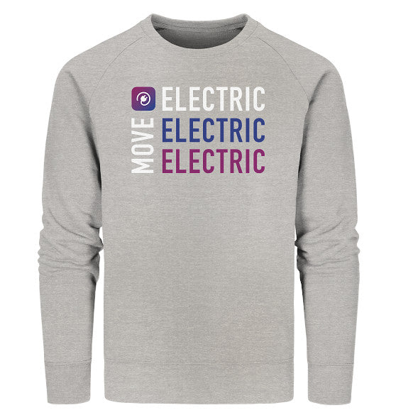 Move Electric Triple white - Organic Sweatshirt