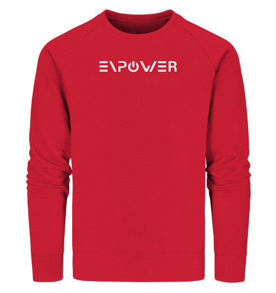 enPower Fully white - Organic Sweatshirt